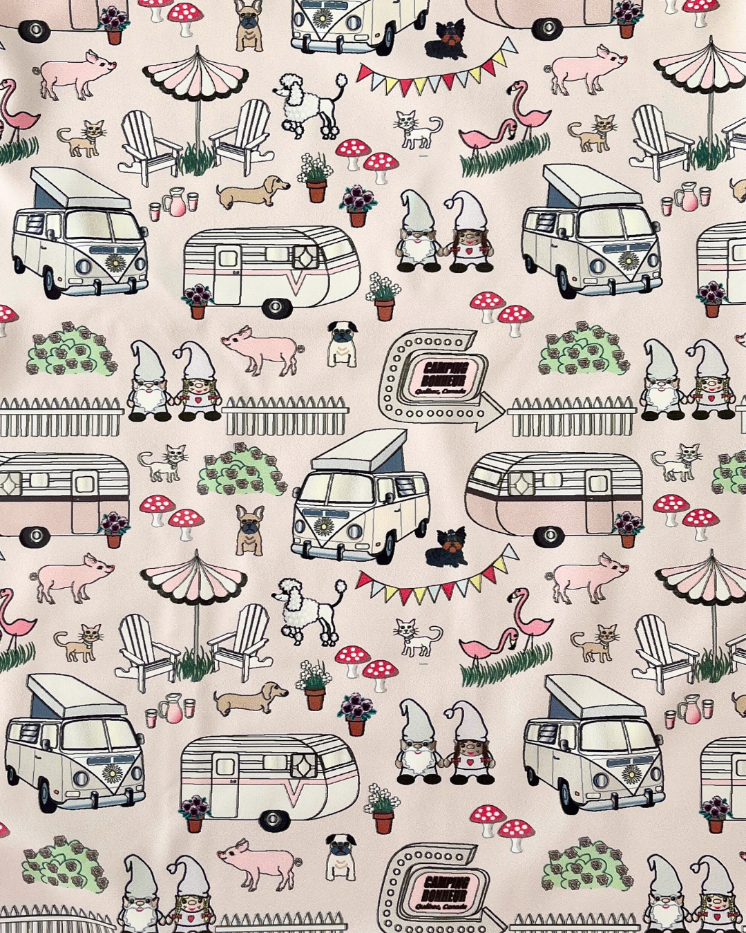 Camping bonheur rose