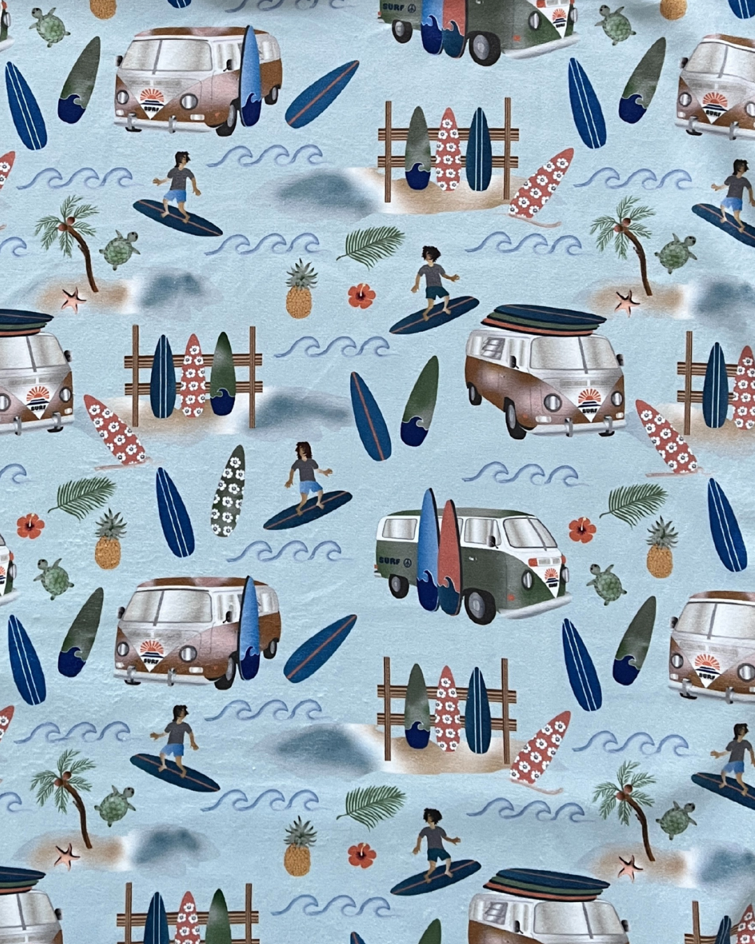 Journée de surf en westfalia