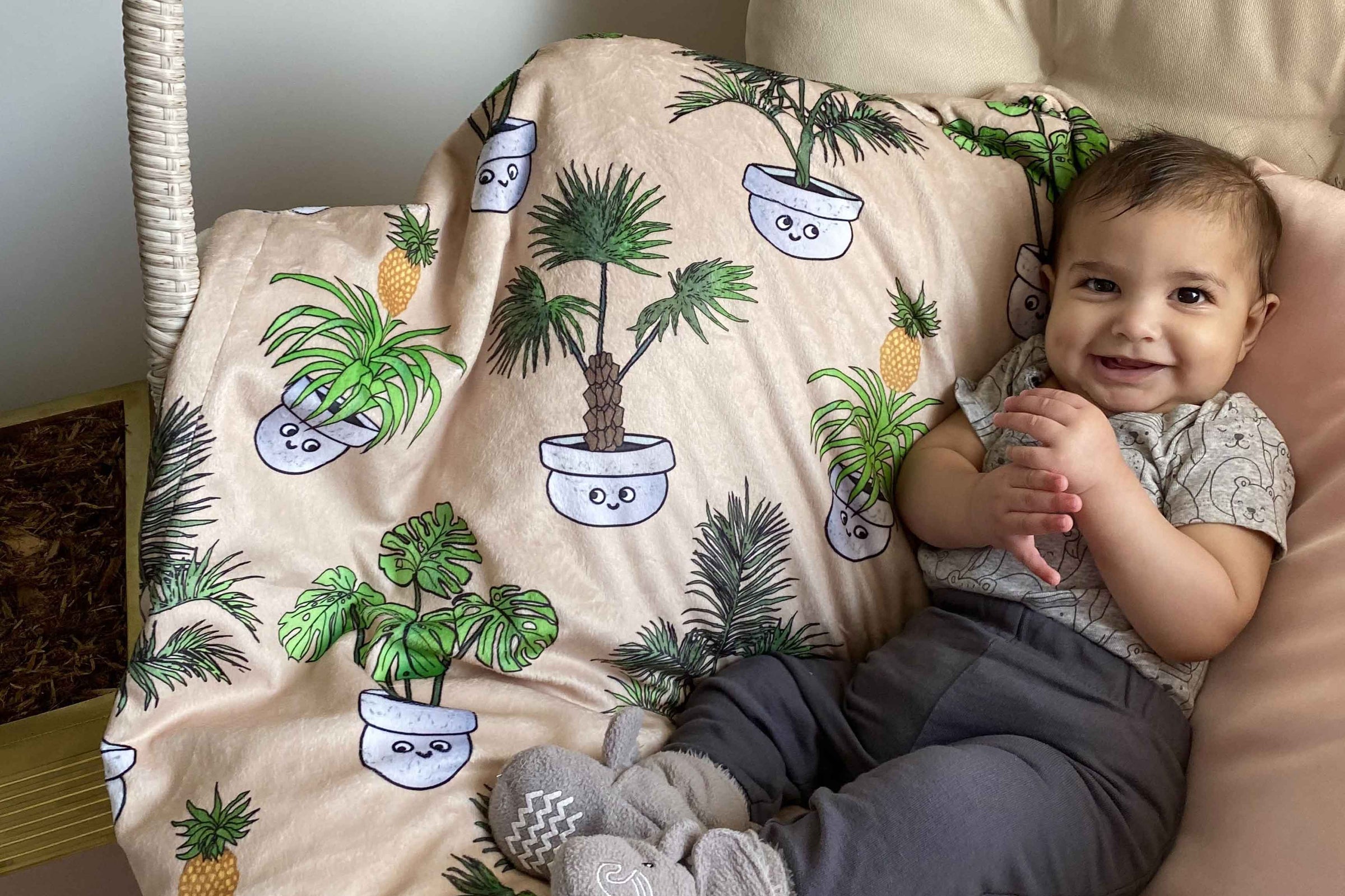 Lulujo - Couverture d'emmaillotage de coton de mousseline de bébé,  couverture d'allaitement / poussette - Le golf 