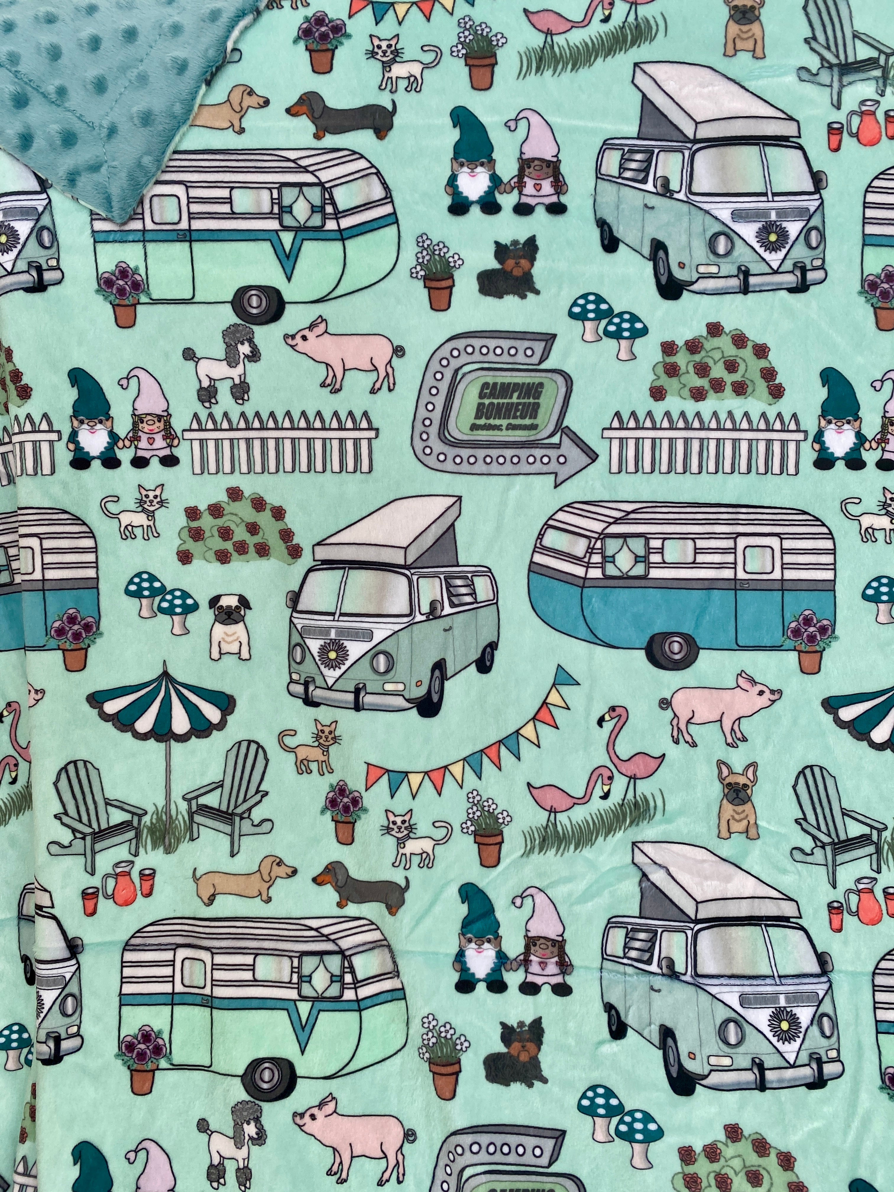 Camping bonheur turquoise