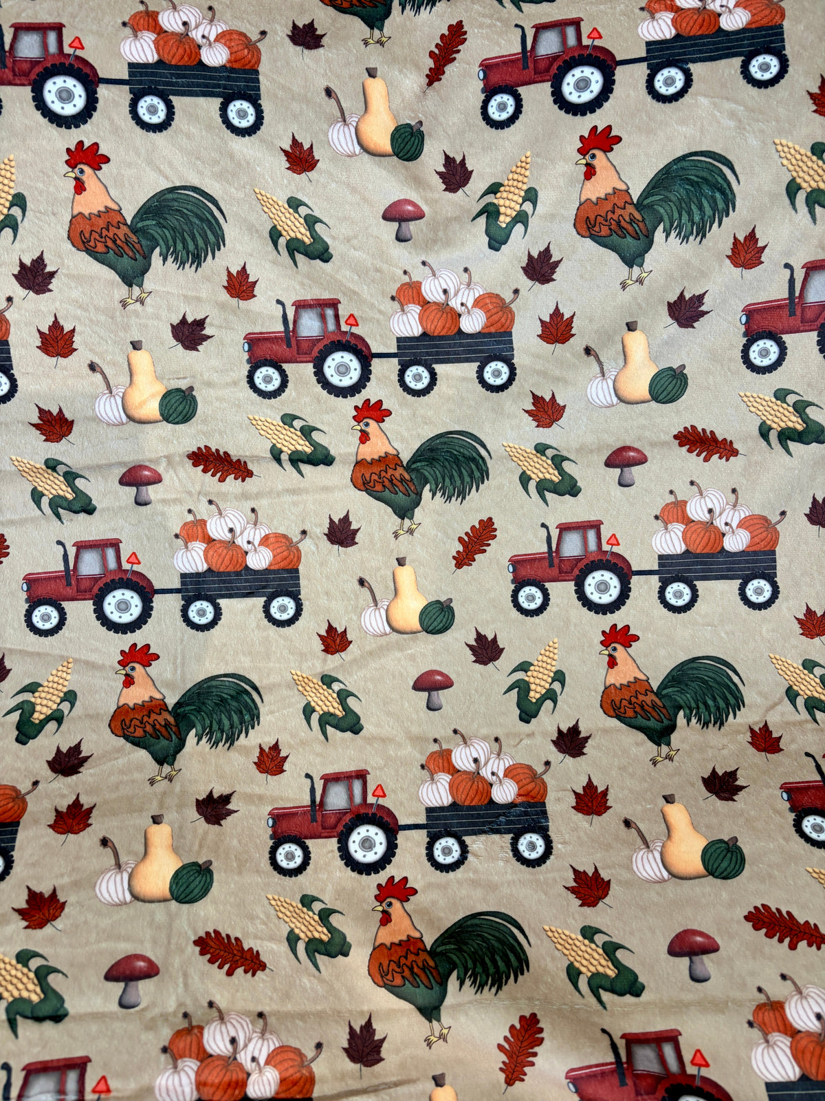 Tracteurs et coqs d'automne