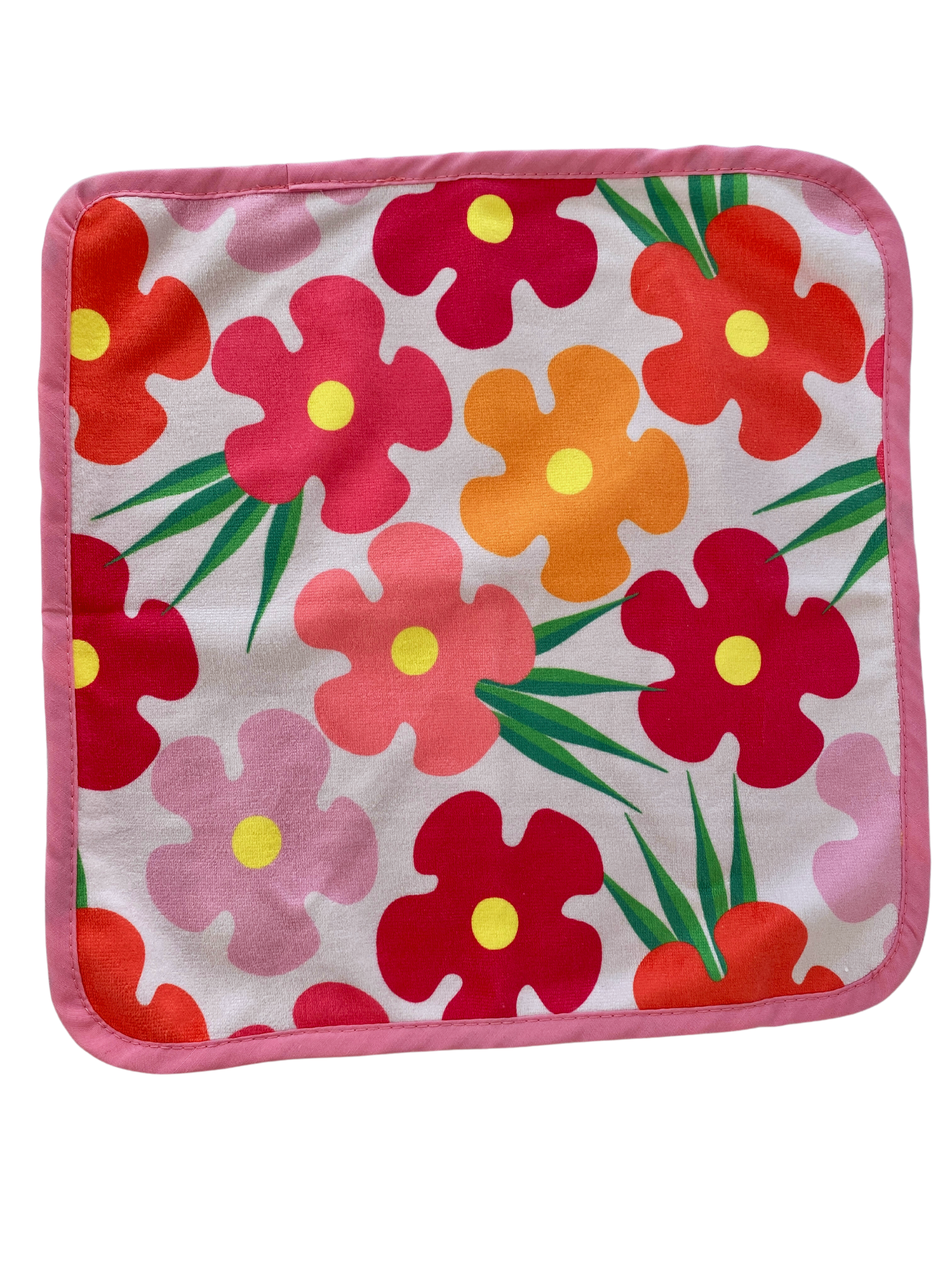 Washcloth: Flamboyant Flowers