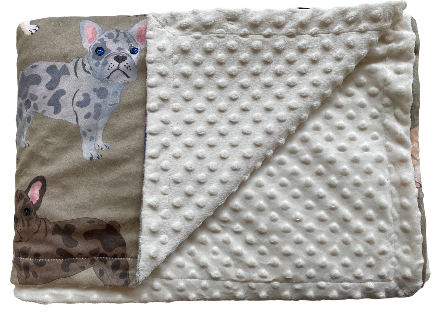 Giant Blanket:French Bulldog Party (Taupe)