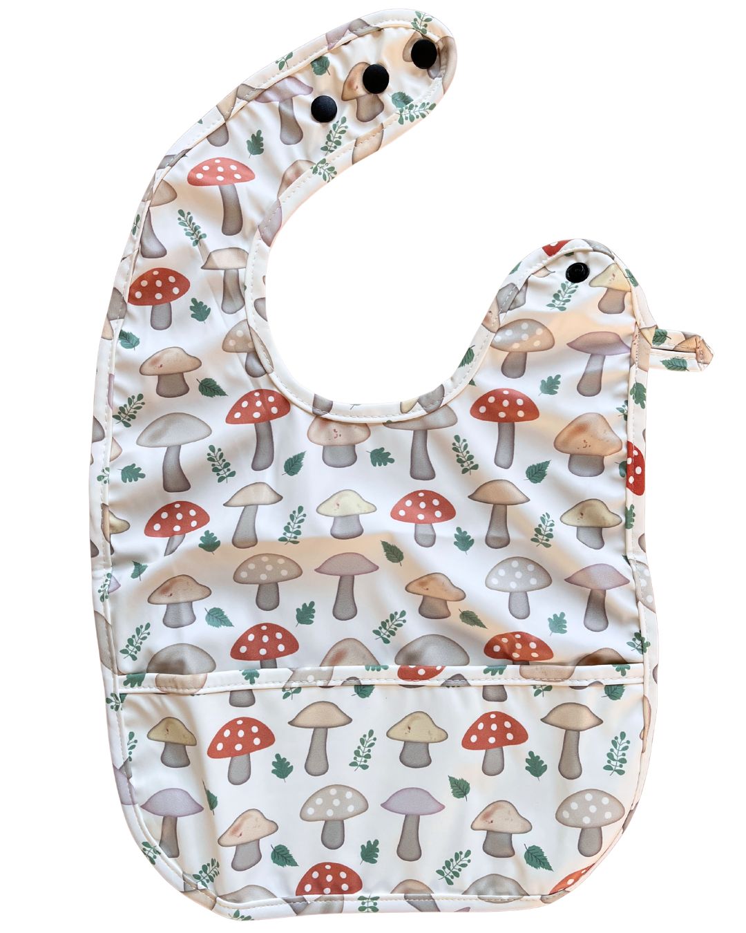 Bavette imperméable avec poche : Champignons collection monde merveilleux