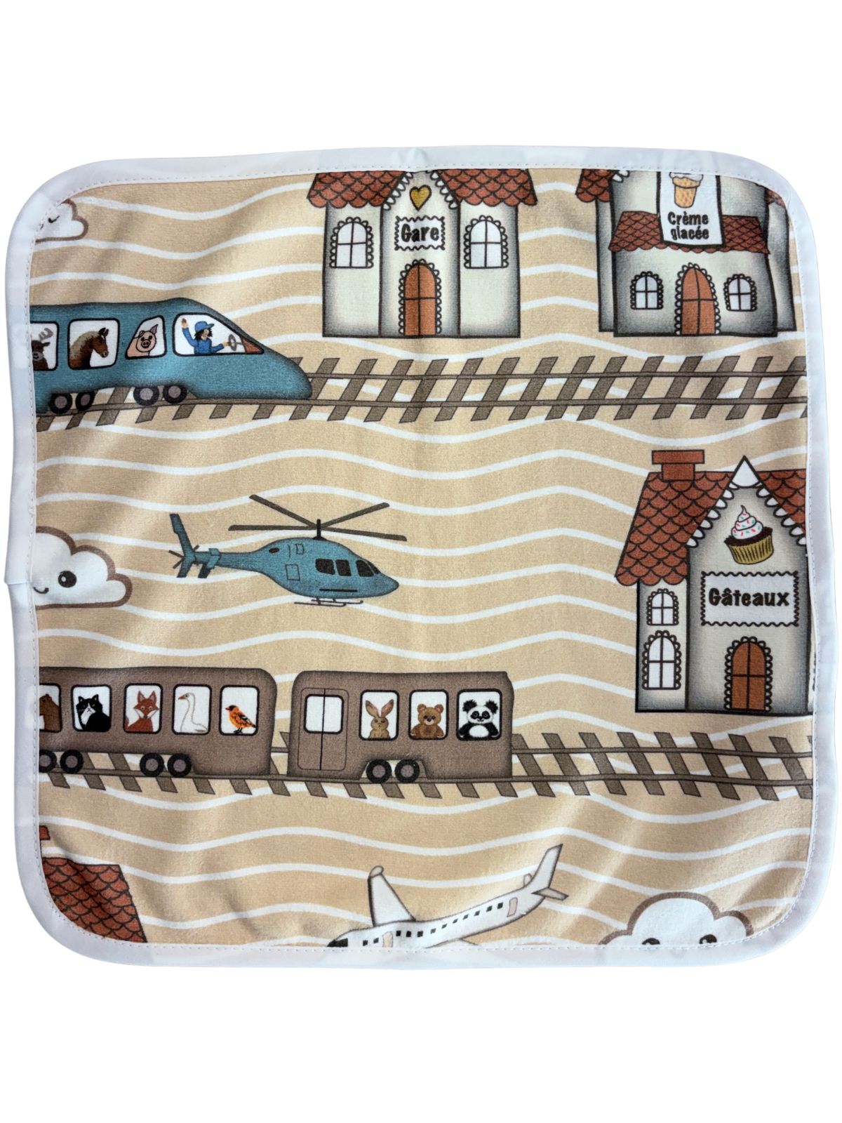 Débarbouillette : Train des animaux