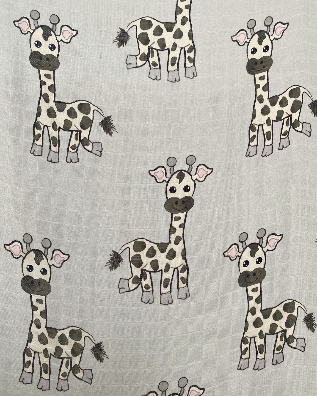Drap contour pour bassinette en mousseline : Les girafes qui s'esclaffent