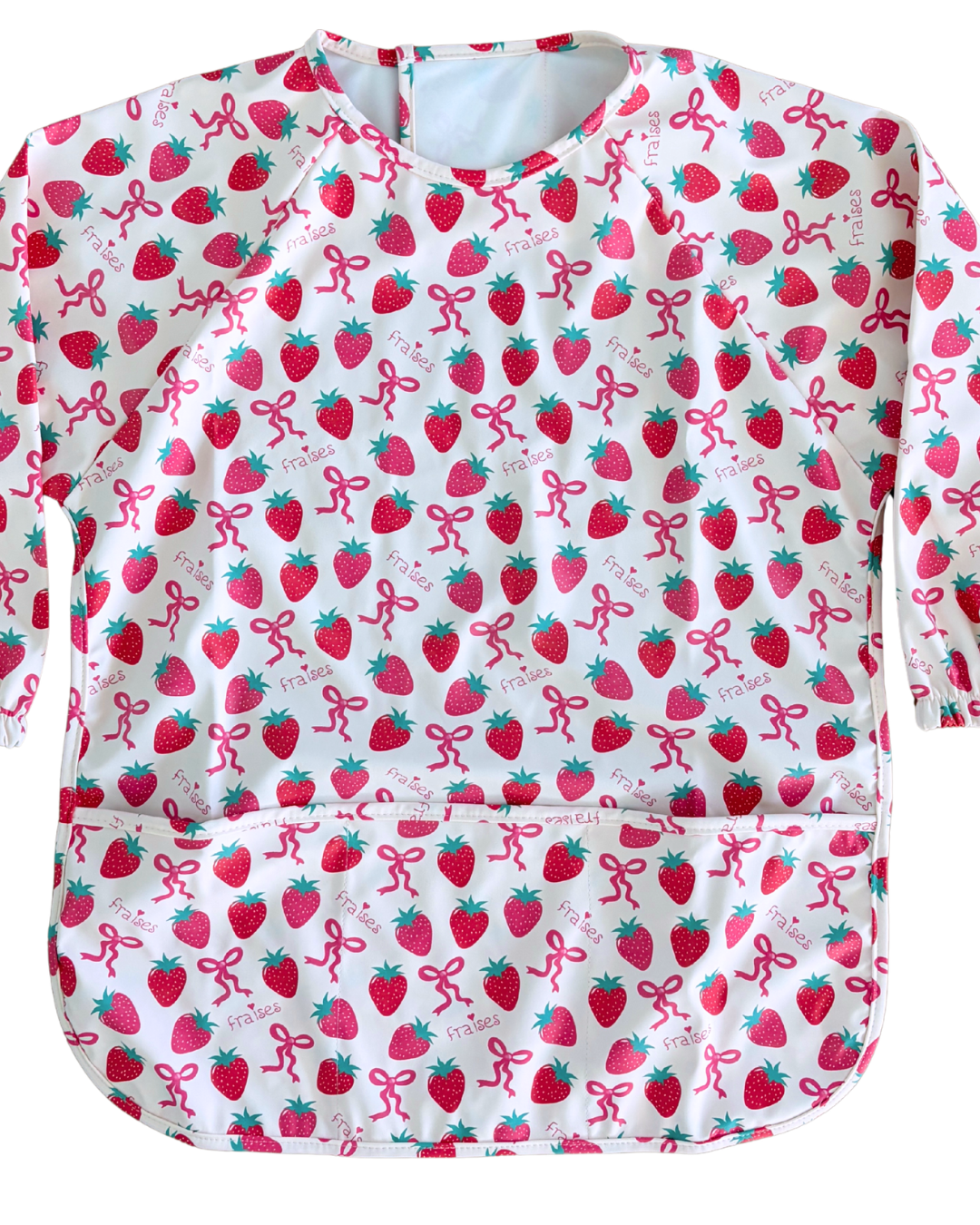 TABLIER d’art et de cuisine imperméable pour enfant (4 à 7 ans) : Irrésistibles fraises et boucles