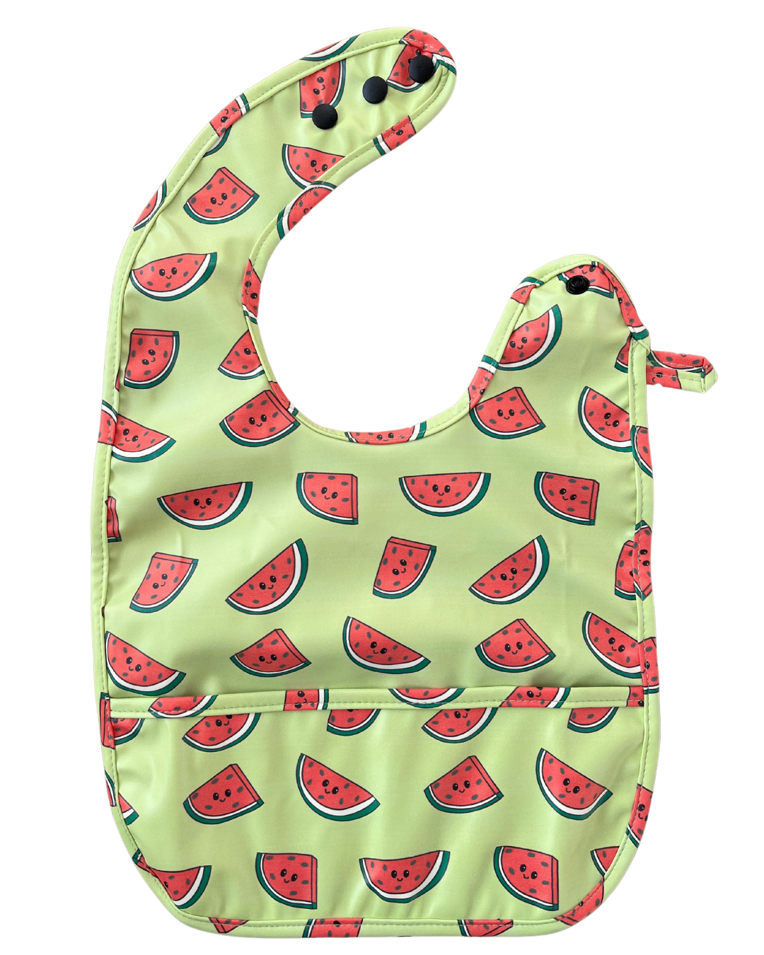 Watermelon waterproof bib with pocket