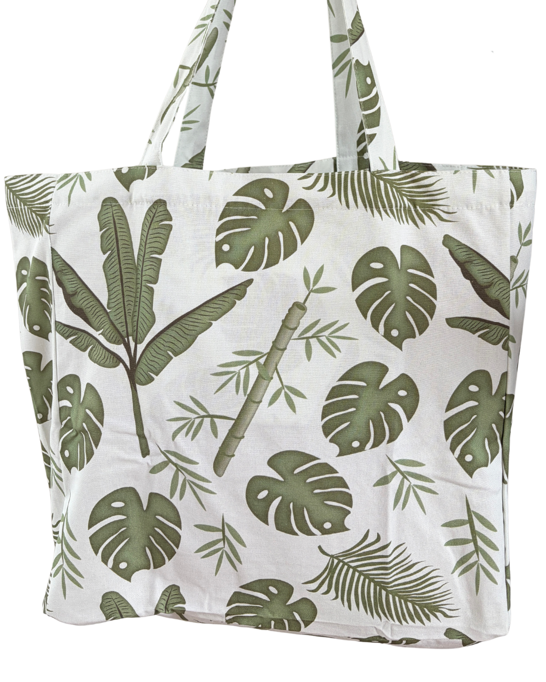 Sac réutilisable illustré : Feuillage de jungle
