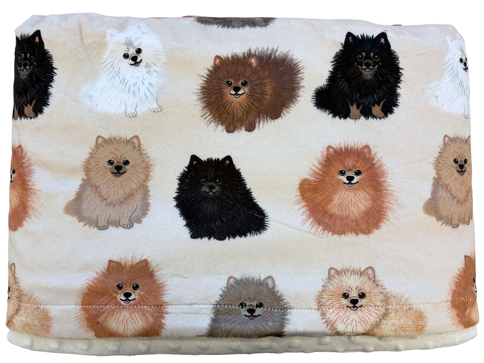 Couverture de bébé : Poméraniens tout-doux