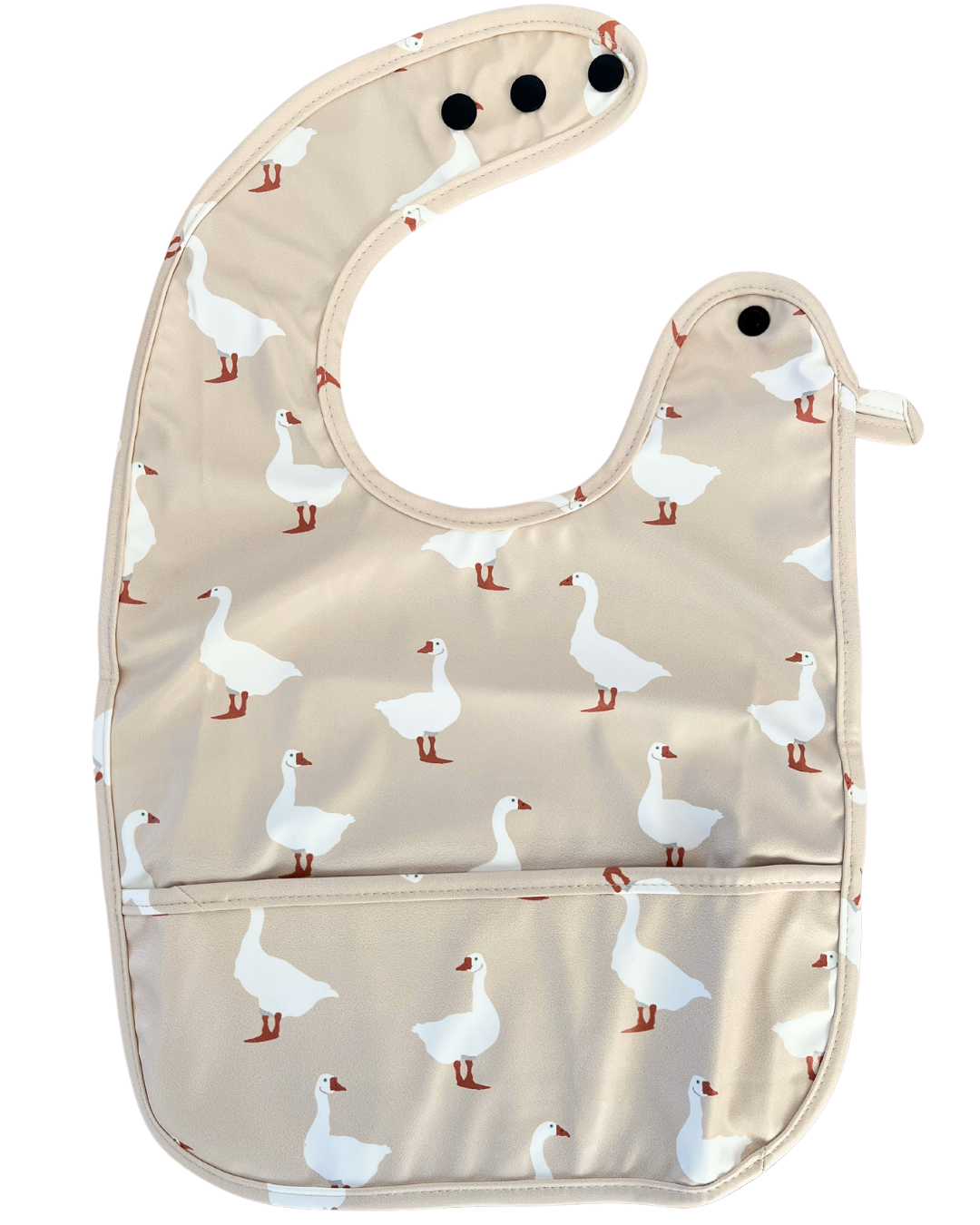 Bavette imperméable avec poche : Oies adorables