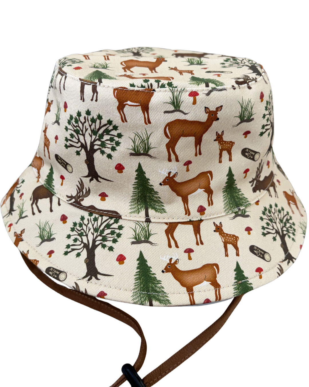 Chapeau Reversible : Chevreuils et orignaux dans la forêt