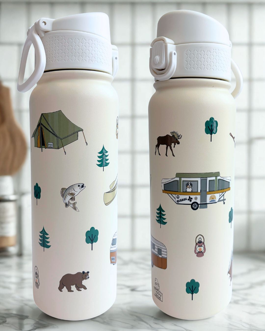 Bouteille d’eau 600 ml - Camping sauvage