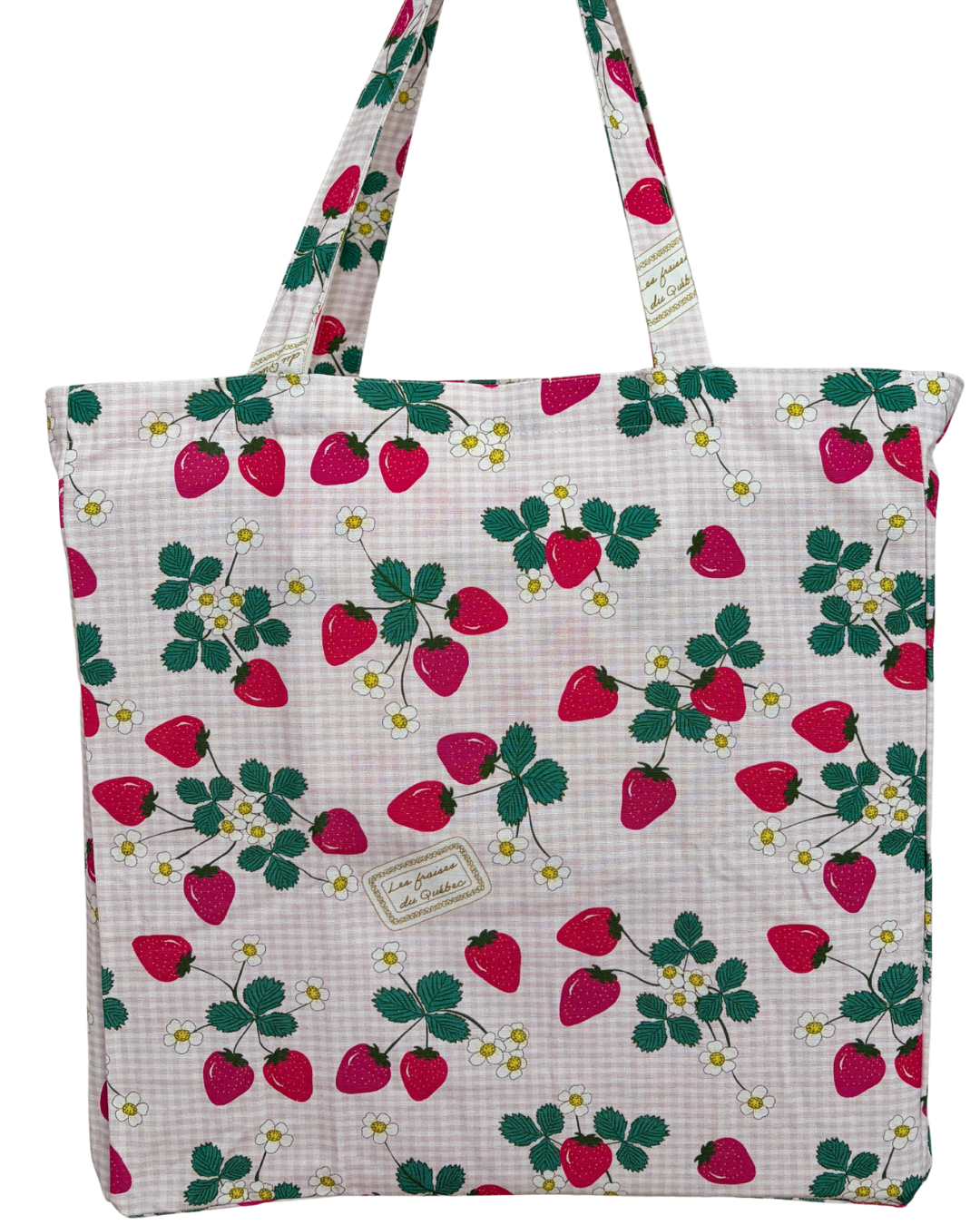 Illustrated Tote Bag: Quebec Strawberries