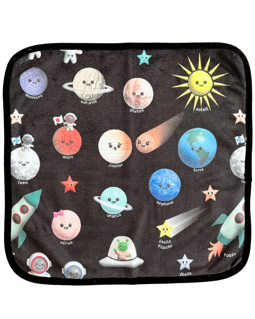 Washcloth: Black background space