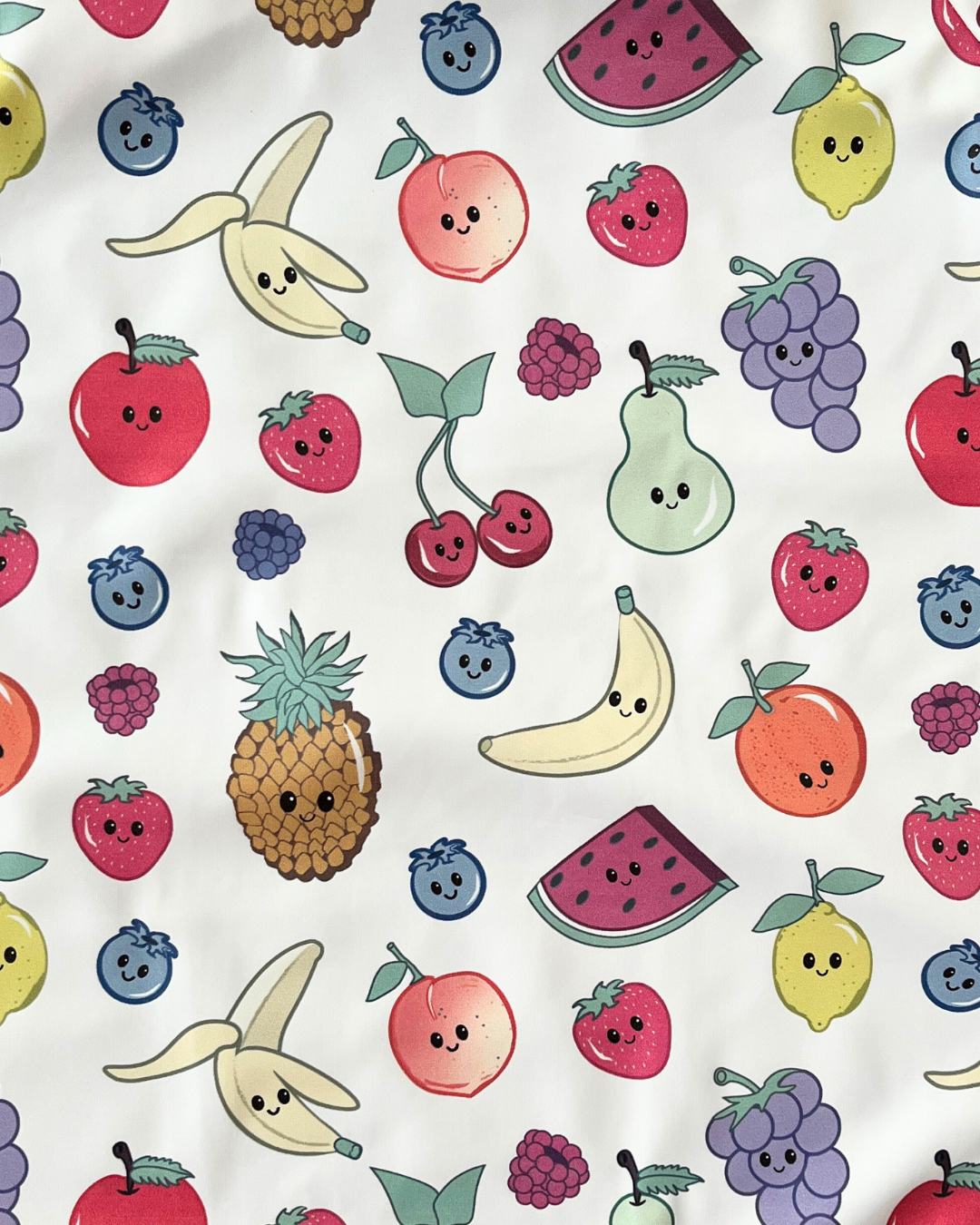 Waterproof art and cooking apron for children (4 to 7 years): Cute fruits