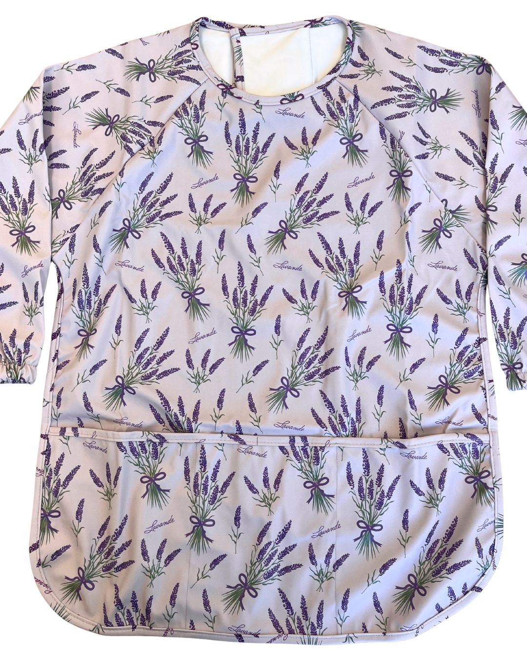 TABLIER d’art et de cuisine imperméable pour enfant (4 à 7 ans) : Fleurs de lavande lilas
