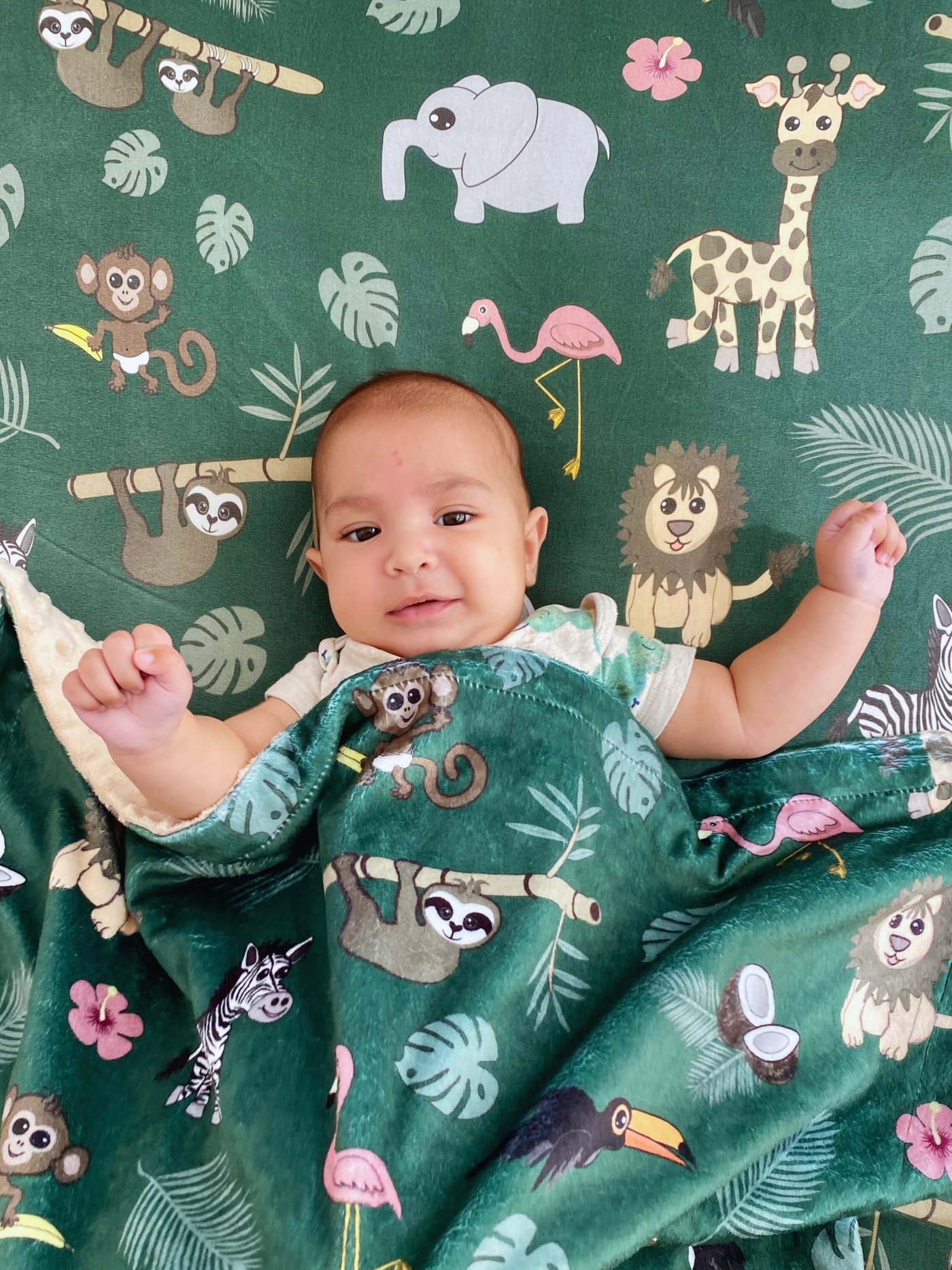 Baby blanket: Jungle Animals