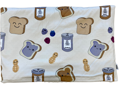 Baby blanket: Peanut Butter and Jelly