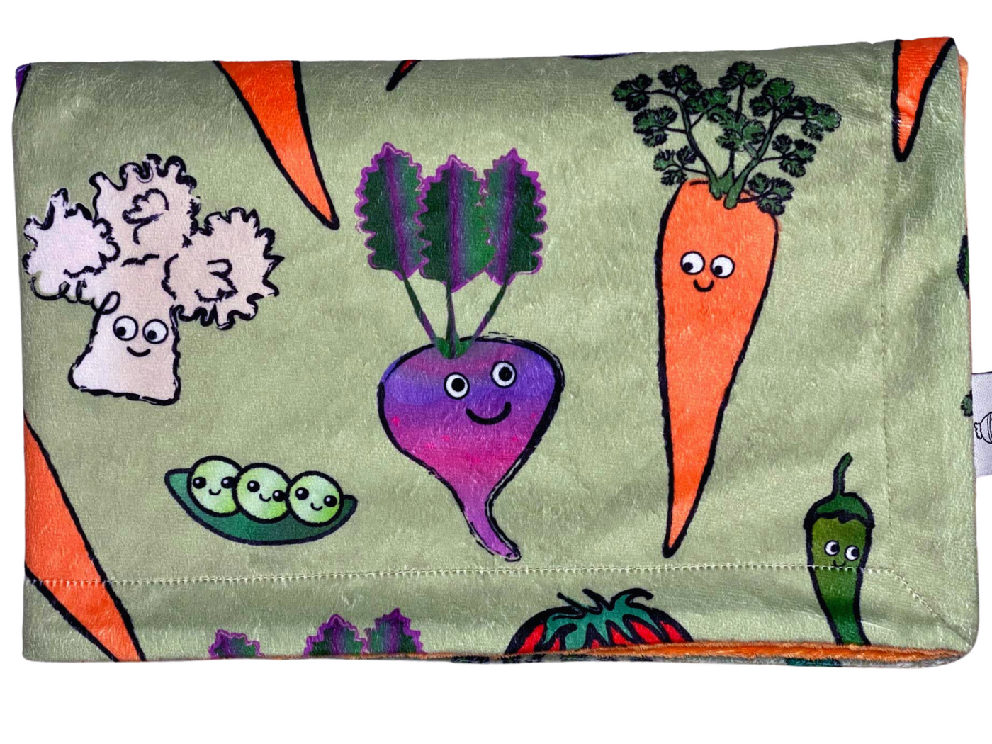Baby blanket: Smiling Vegetable Garden