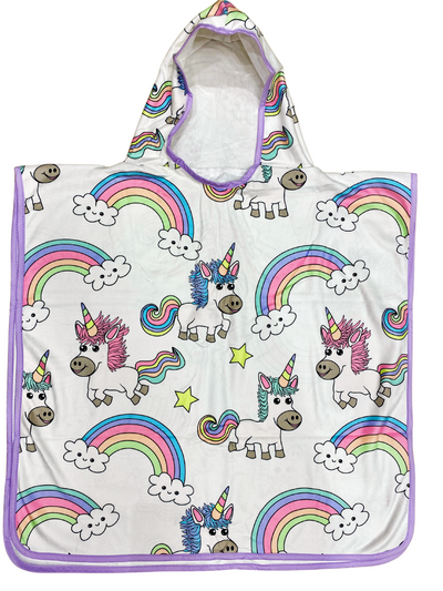 Hooded Kid Towel (18 months to 5 years): The Magical Unicorns