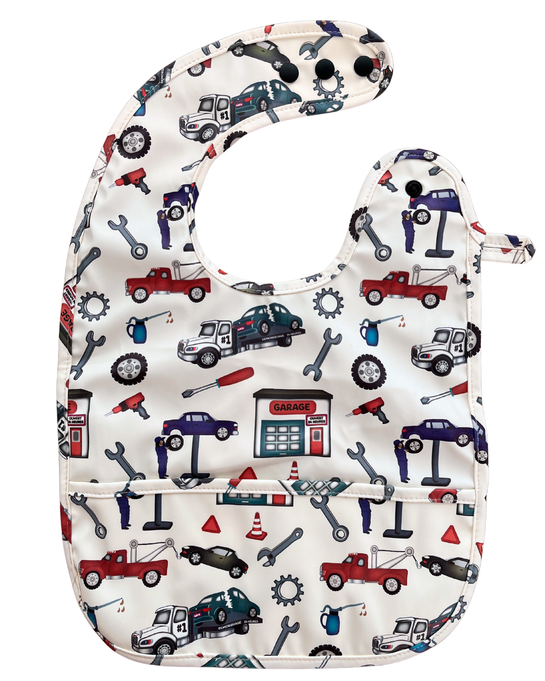 Bavette imperméable avec poche : Mécaniciens et autos cassées