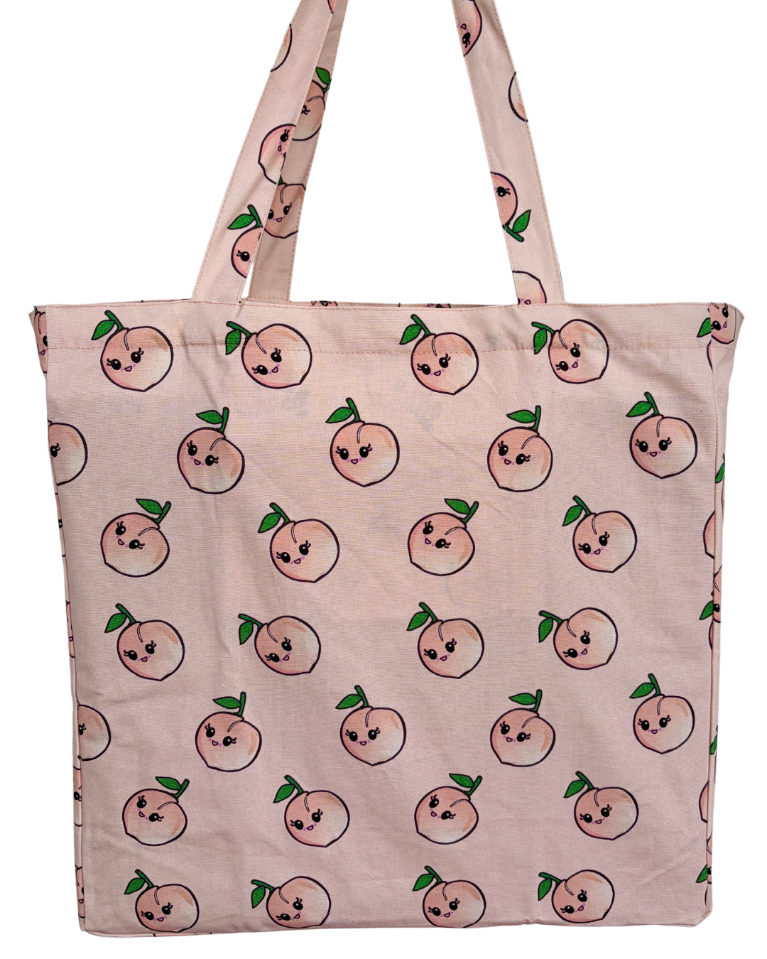 Sac réutilisable illustré : Pêches charmantes