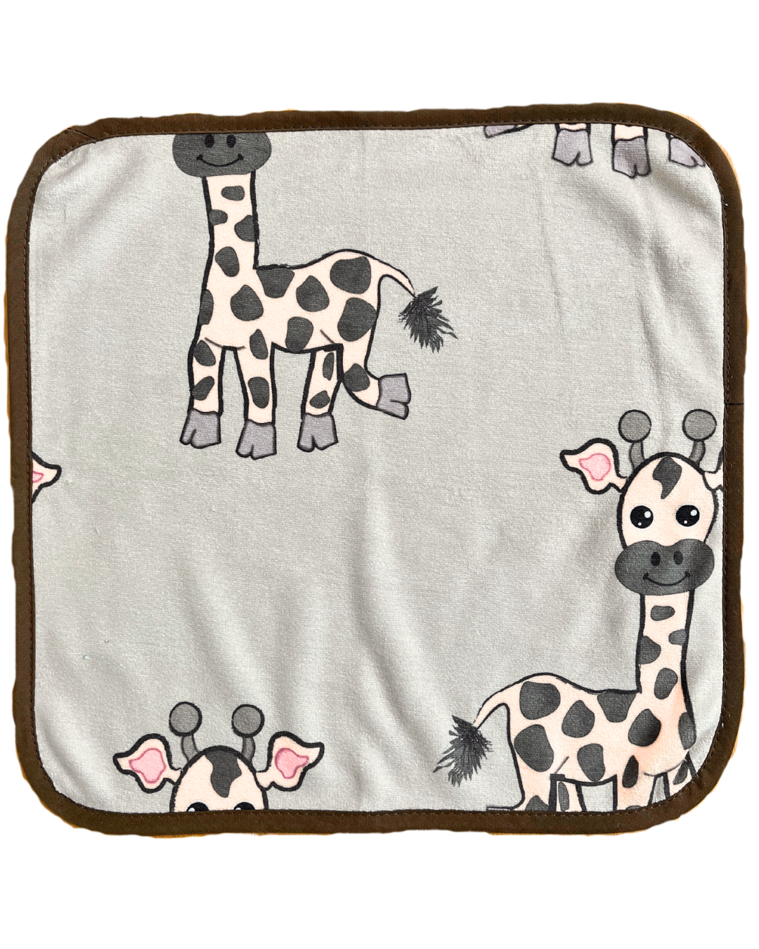 Washcloth: The giraffes that laugh out loud