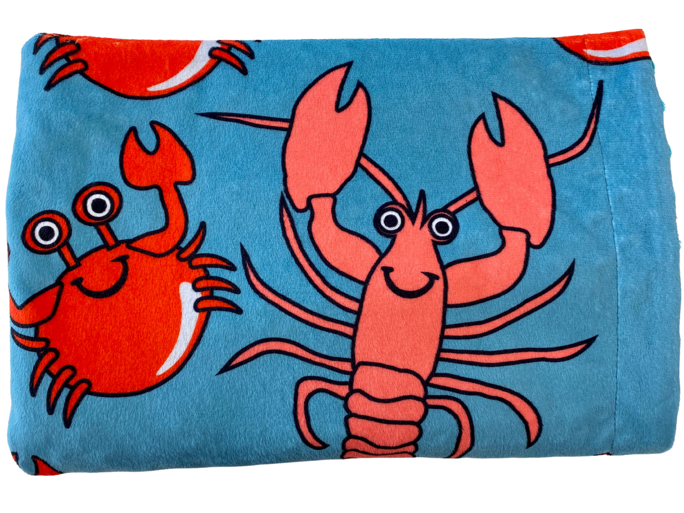 Baby blanket: Lobsters and crabs
