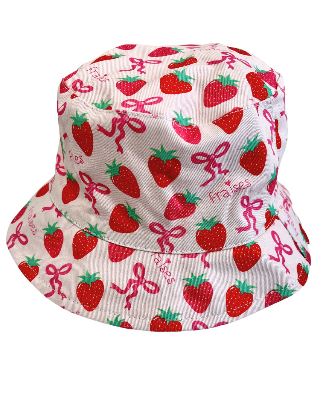 Reversible Hat : Irresistible Strawberries and Bows