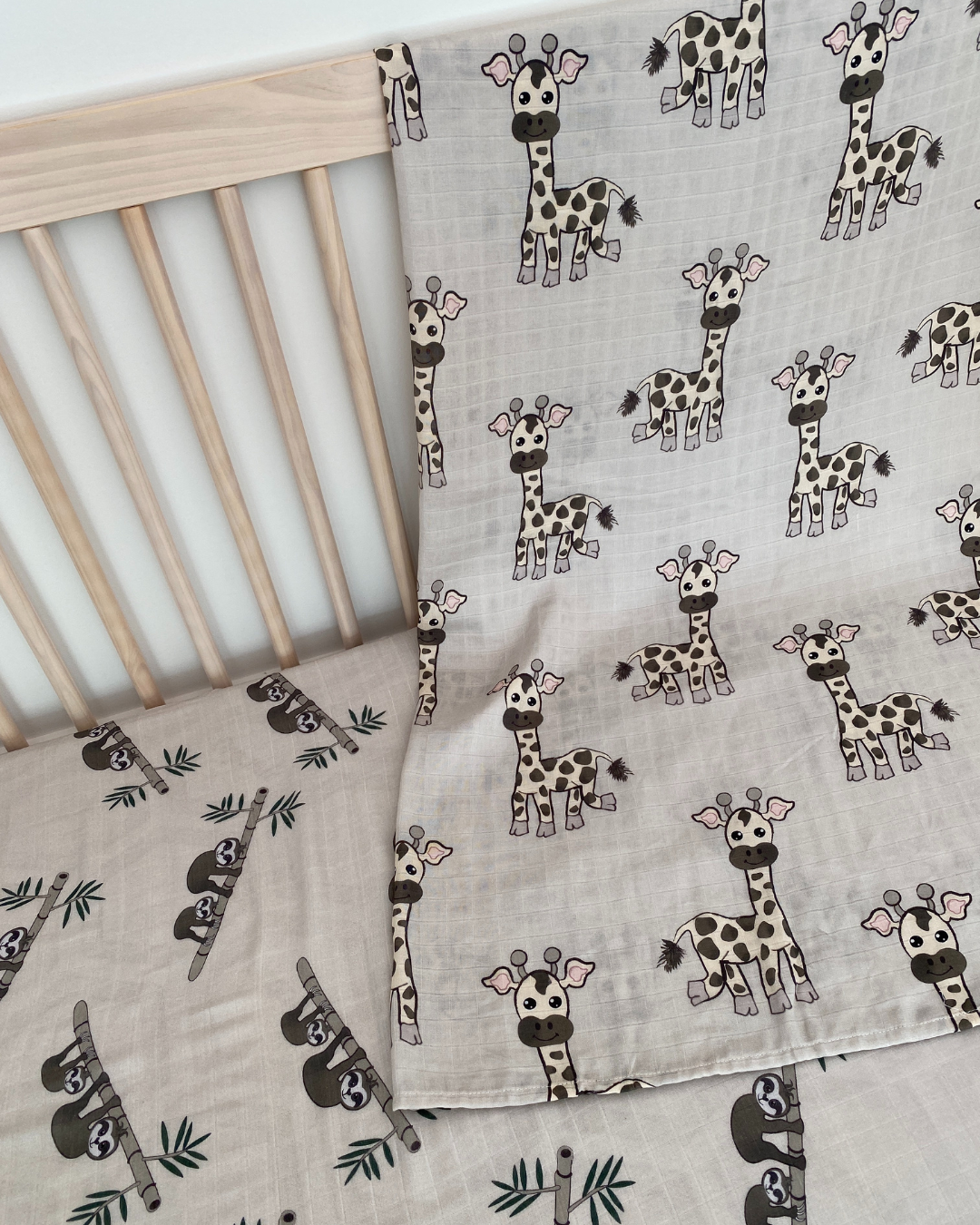 Muslin Swaddle: The Laughing Giraffes
