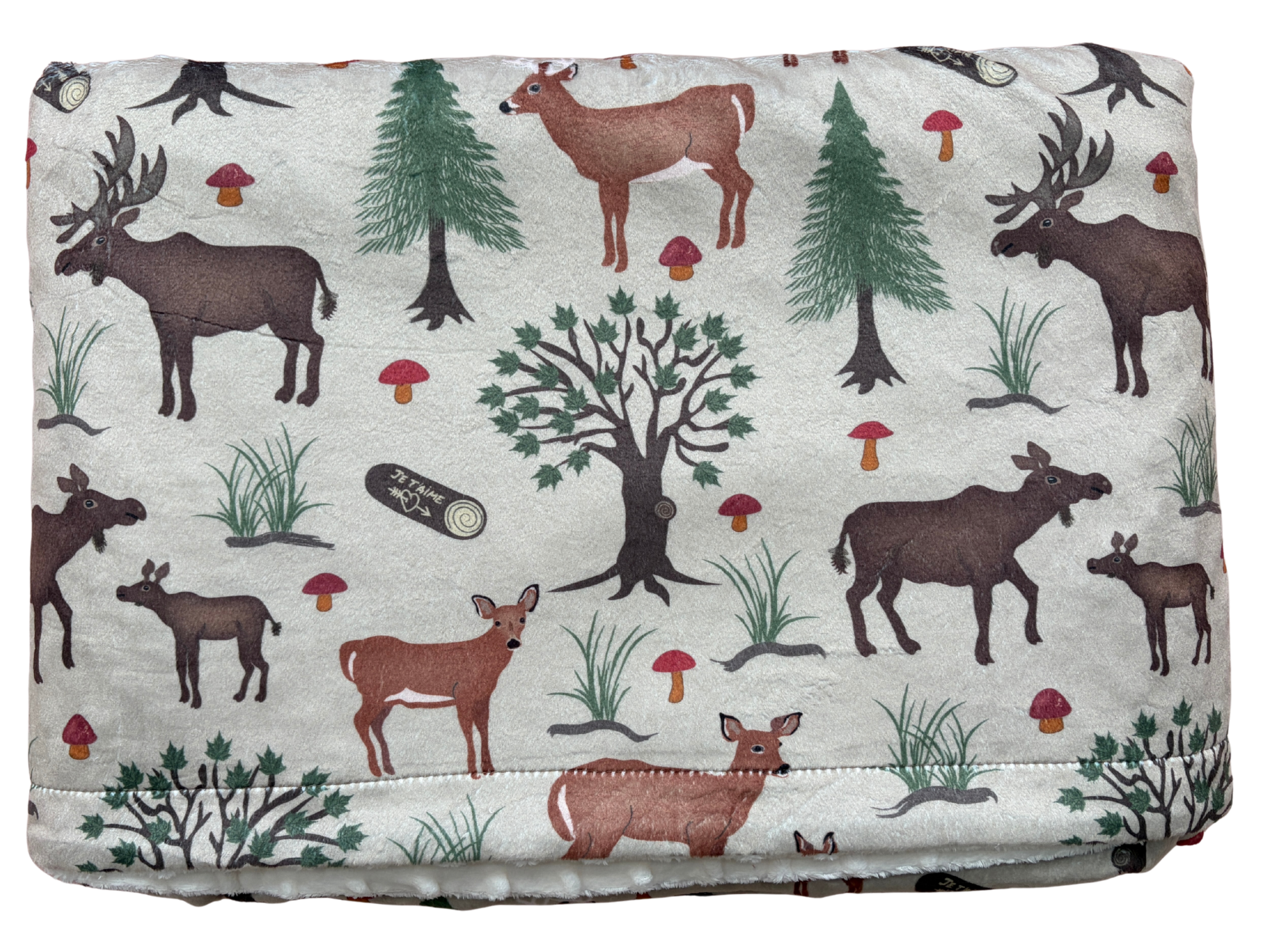 Couverture de bébé : Chevreuils et orignaux dans la forêt