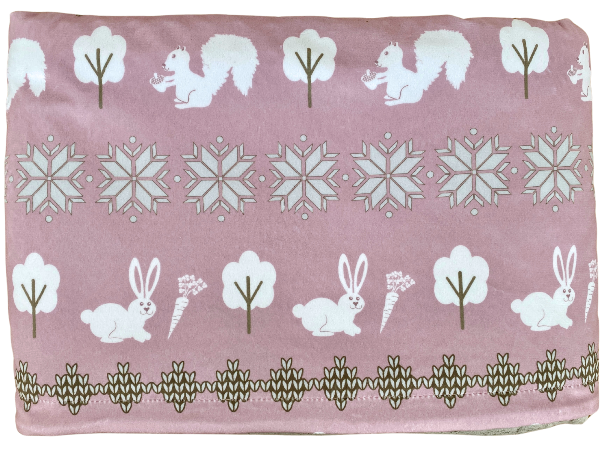Couverture de bébé : Réconfortante scandinave lapin rose