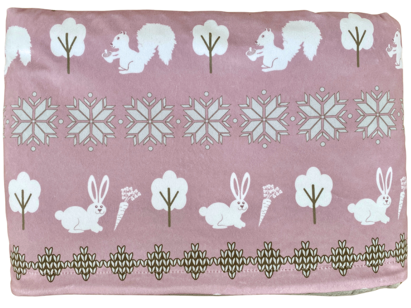Baby Blanket: Comforting Scandinavian Pink Bunny