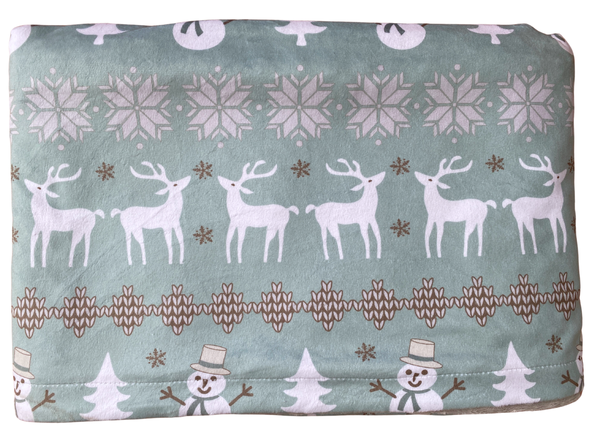 Couverture de bébé : Réconfortante scandinave vert tendresse