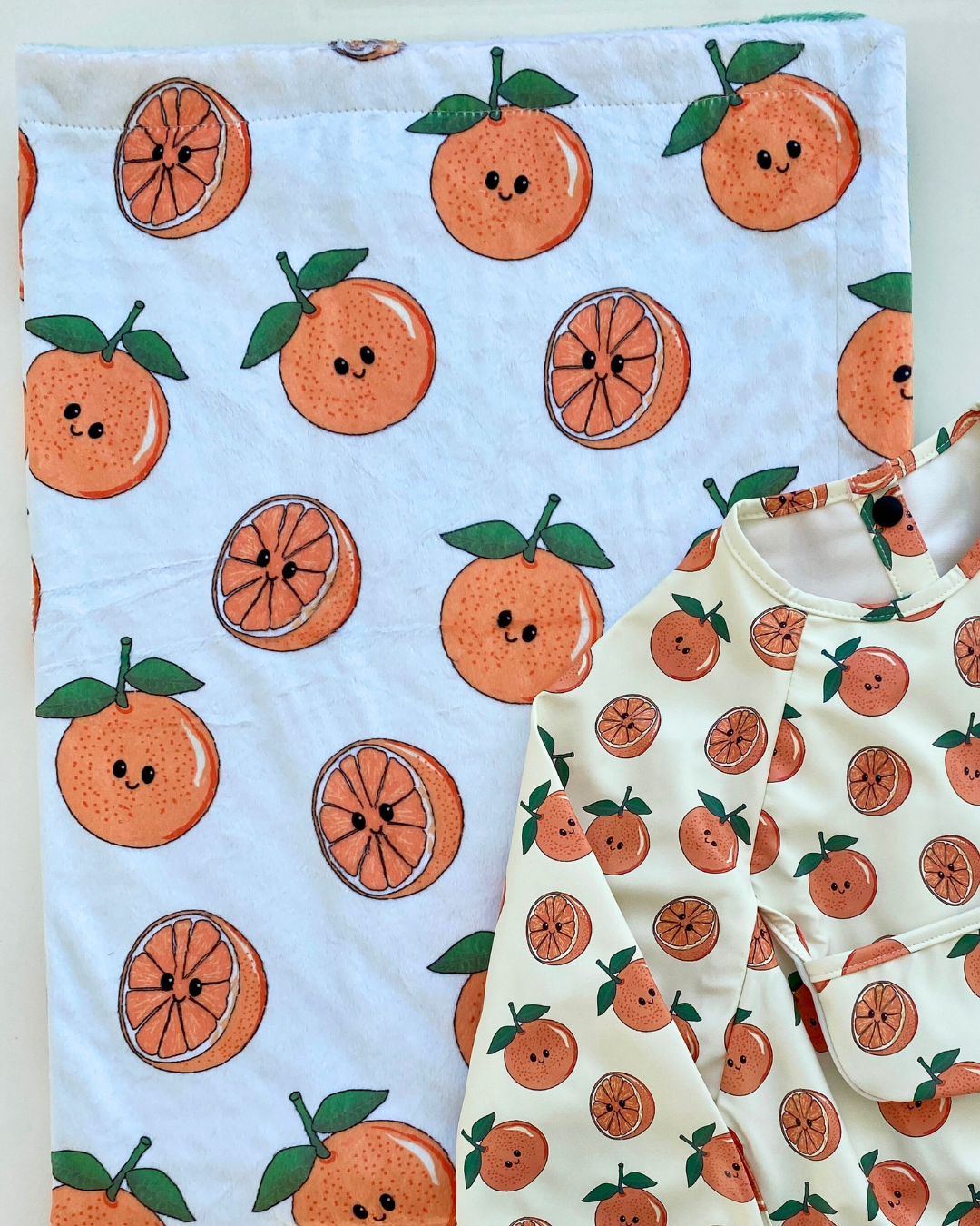Baby blanket: Radiant oranges
