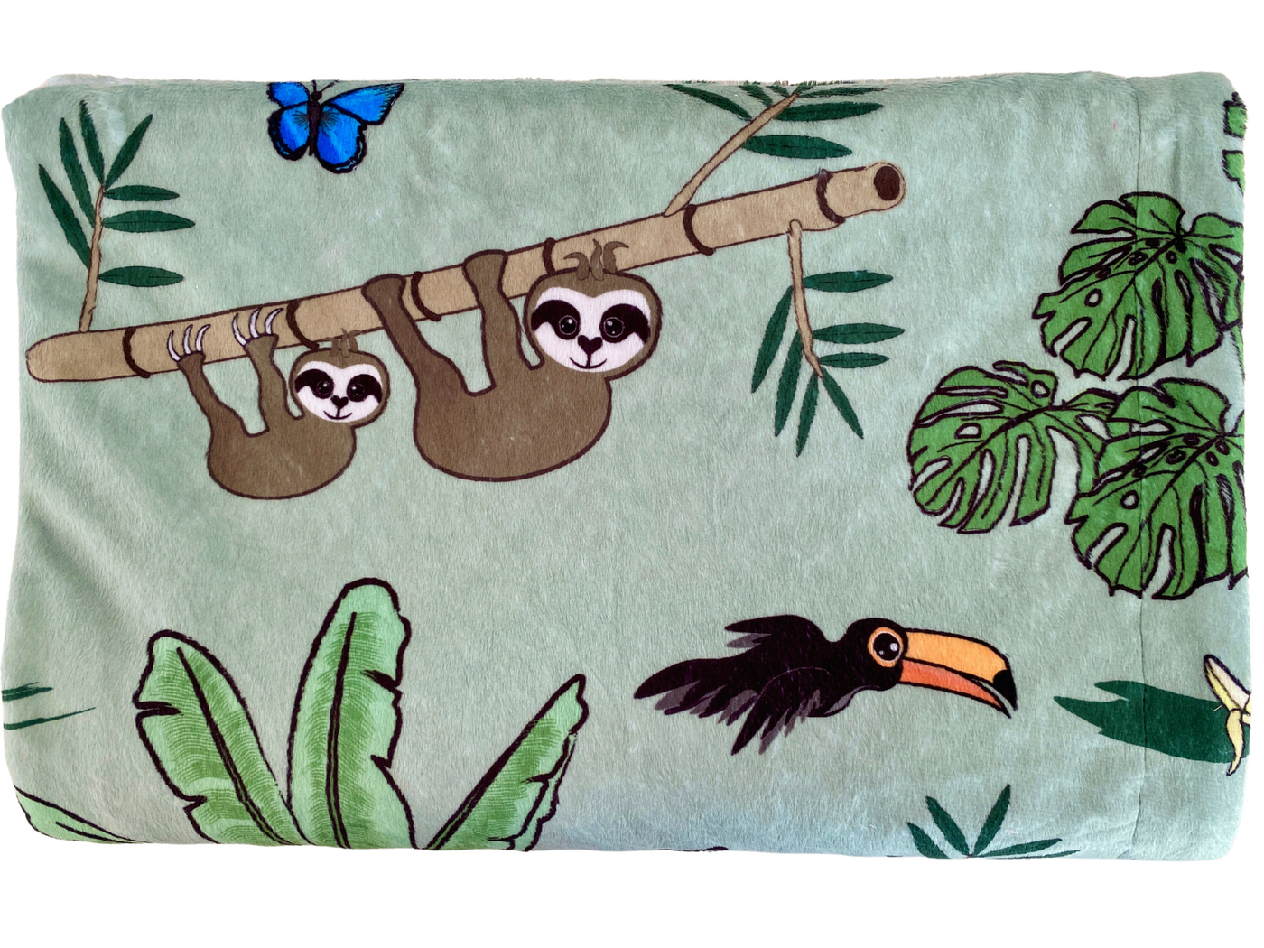Baby blanket: Sloths in the Jungle