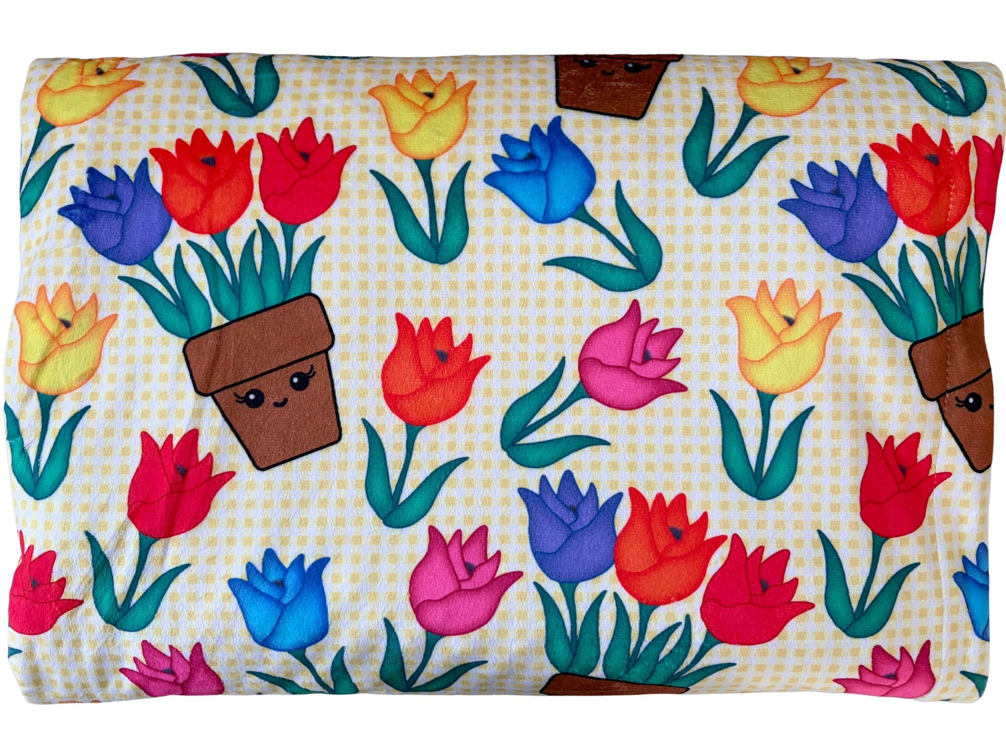 Couverture de bébé : Tulipes dans le jardin