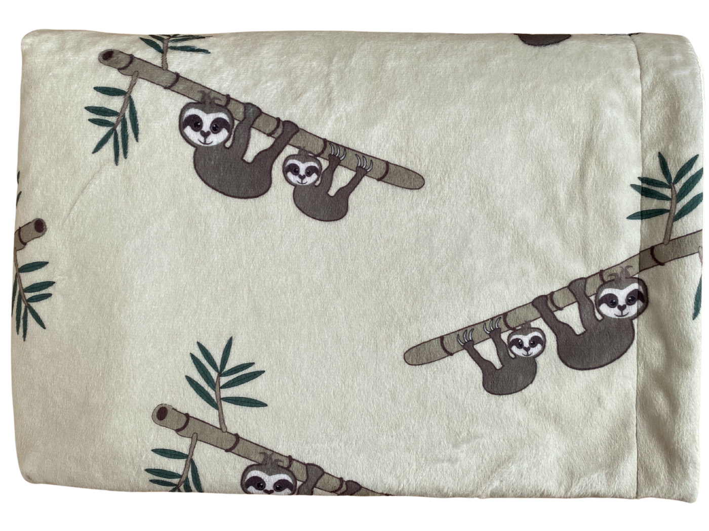 Baby blanket: Beige Sloths
