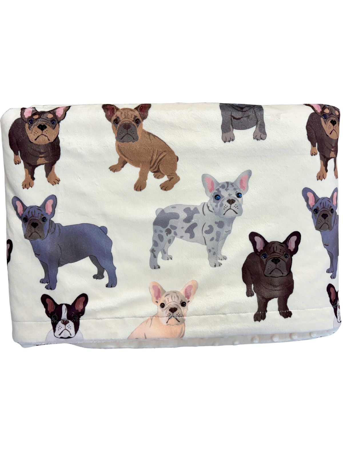 Couverture de bébé : Party de bouledogue français (Crème)