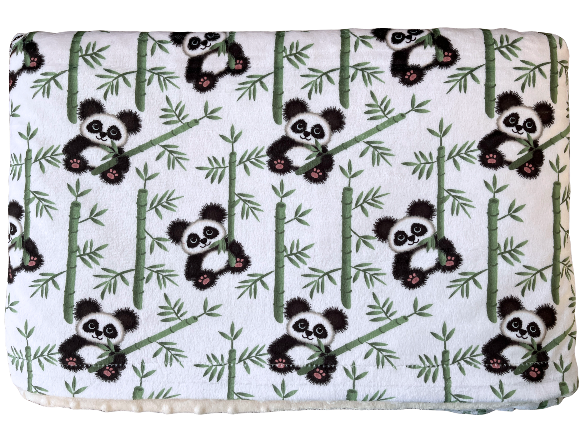 Couverture de bébé : Pandas dans une forêt de bambous