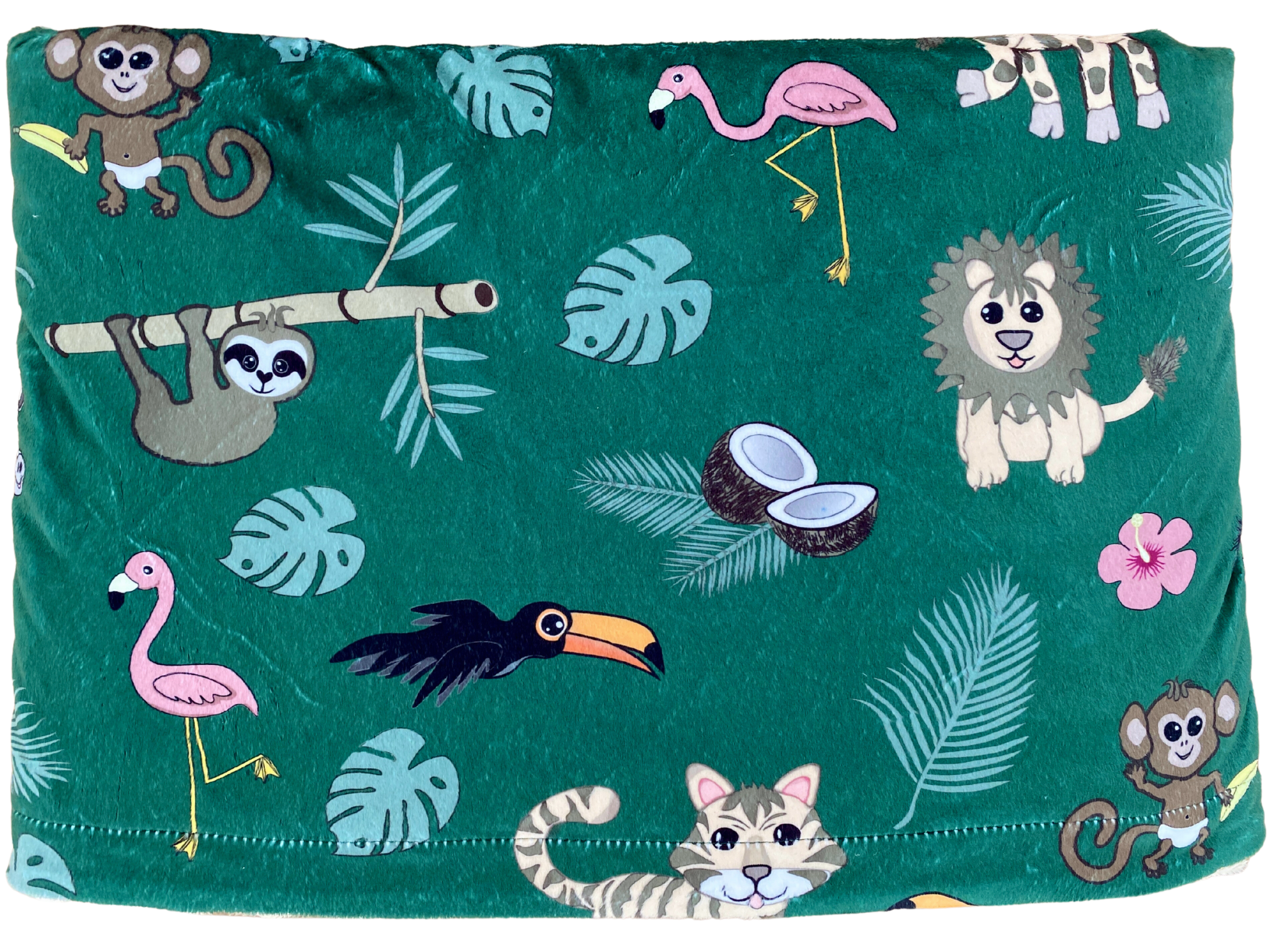 Couverture de bébé : Animaux de la jungle