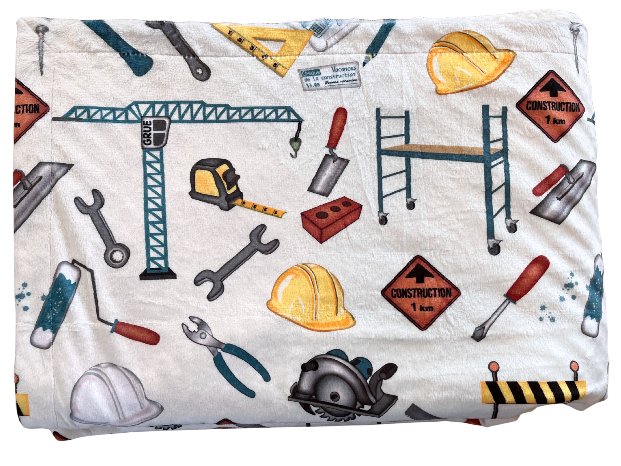 Baby blanket: Construction Holidays