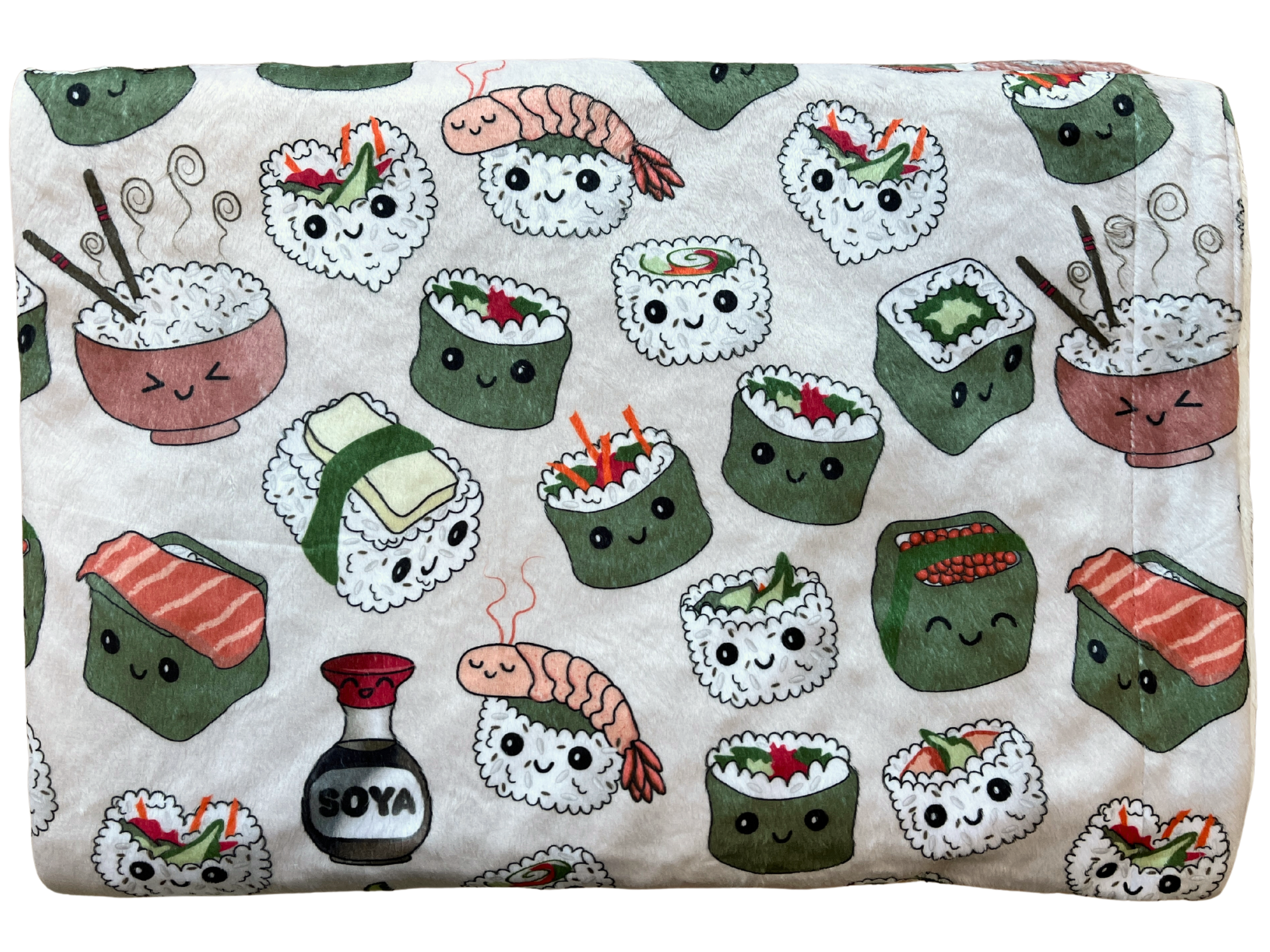 Baby blanket: Happy sushi