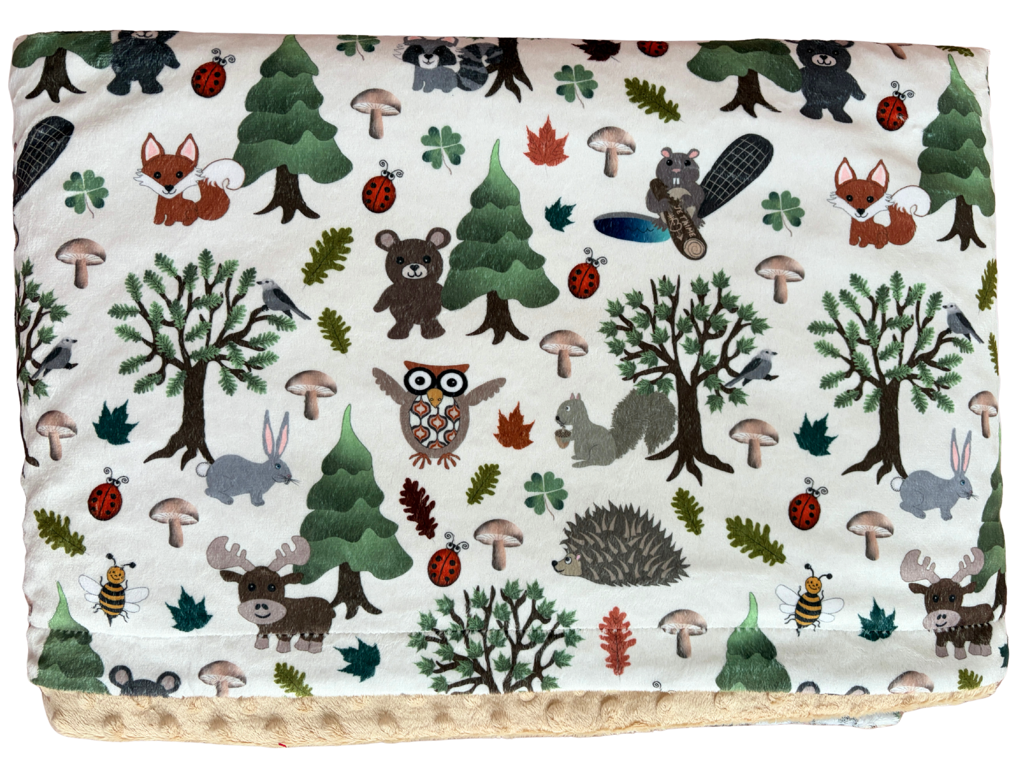 Couverture de bébé : Animaux de la forêt joyeux