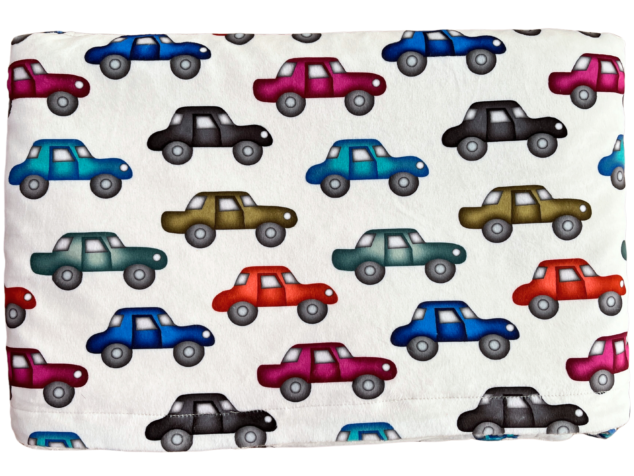 Baby blanket: Multicolored cars