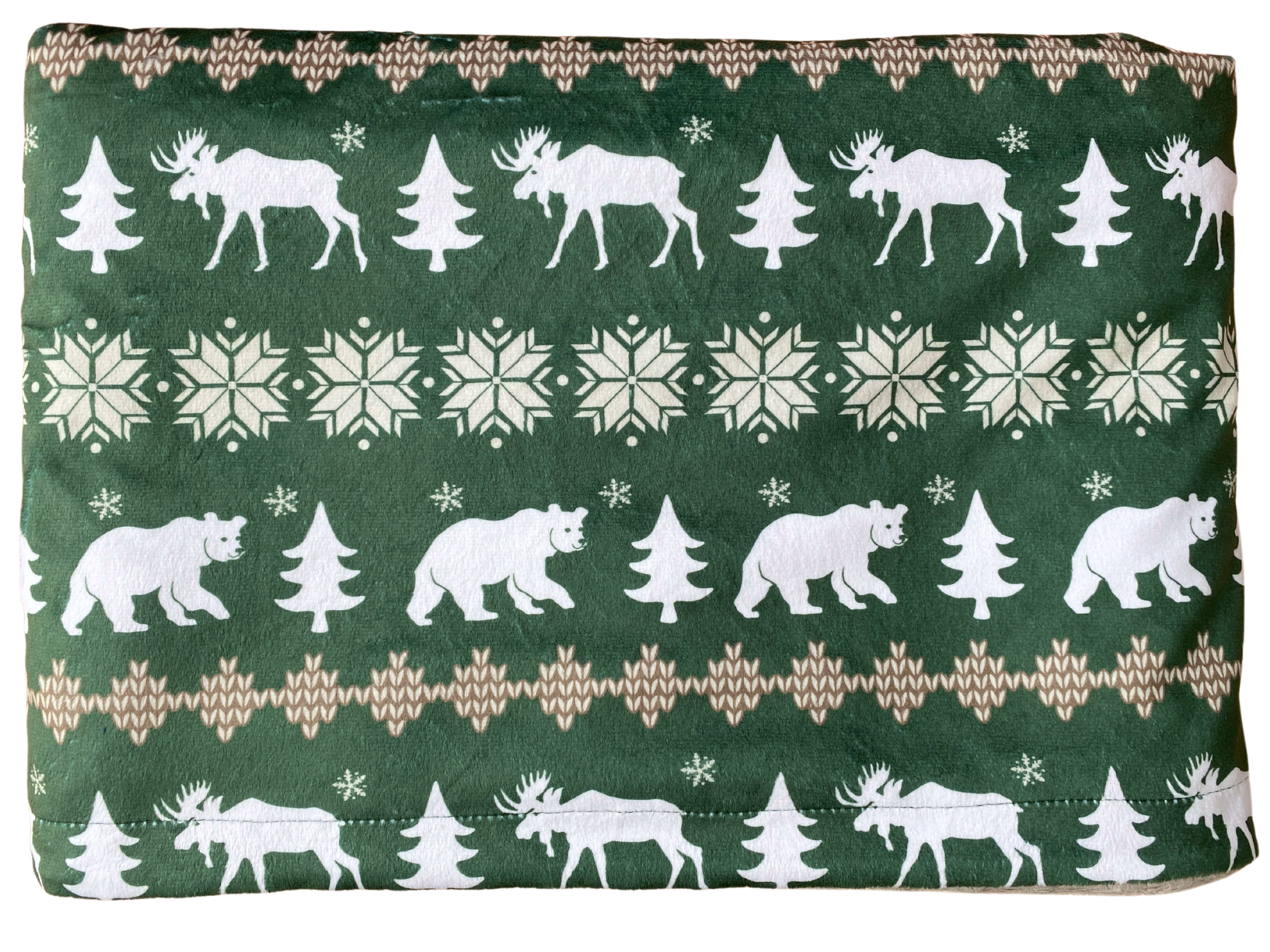 Couverture de bébé : Réconfortante scandinave vert forêt