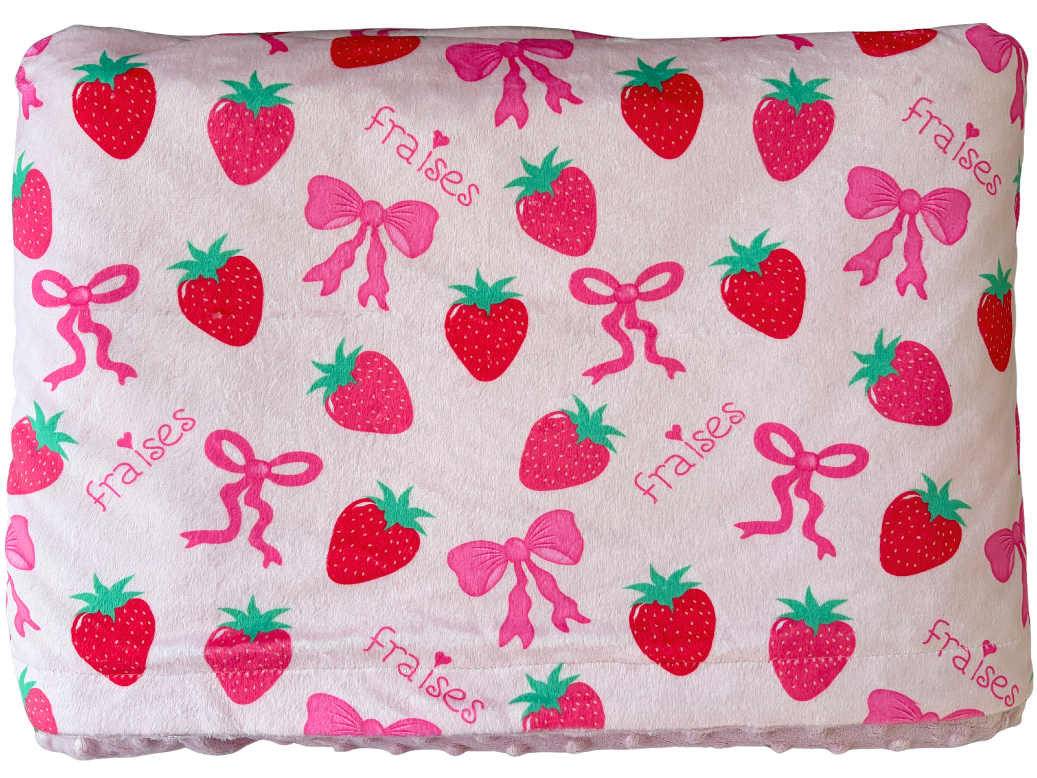 Couverture de bébé : Irrésistibles fraises et boucles