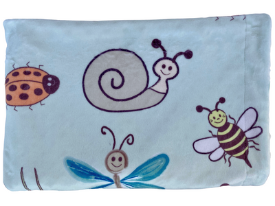 Baby blanket: Adorable Insects Mint Green