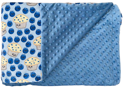 Baby blanket: Saguenay Lac-Saint-Jean blueberry party